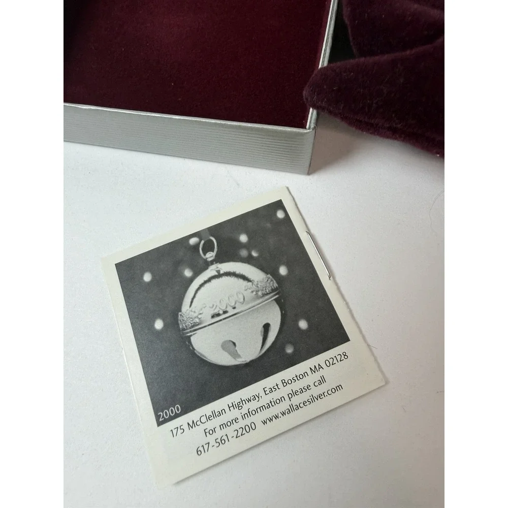 Vintage Wallace Silversmiths 2005 Annual Sleigh Bell Christmas Ornament